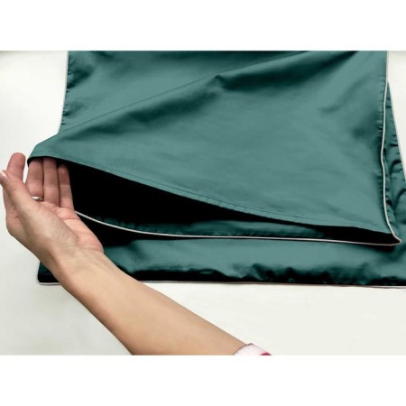 Pillowcase satin luxe, size 70x70 cm, turquoise color-1