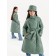 Пальто стёганое для девочек AmaroBaby TRENDY, рост 146-152 см, цвет фисташковый