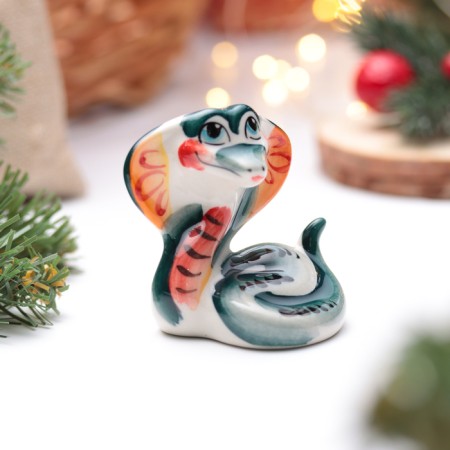 Souvenir "Cobra Lima", Gzhel, Color, 8 cm-2