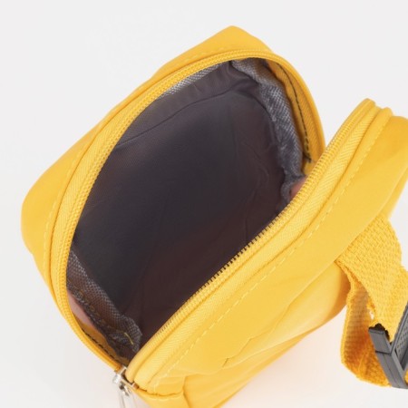 Youth backpack from lightning textiles, external pocket, handbag, yellow color-7