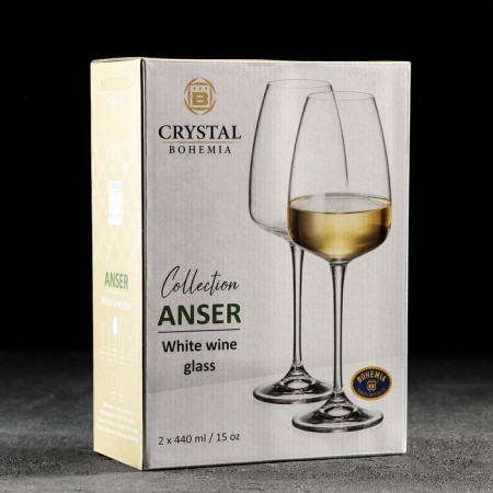 A set of glasses for wine ANSER, 440 ml, 2 pcs-1