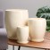 Set of pots 3 pcs. "Spring" white 15 l/ 5.5 l/ 1.5 l
