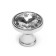 Handle button Cappio PK112, D = 30 mm, plastic, color chromium