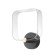 Sconces "quorum" LED 8W 3000-6000K Black 25x20x6cm