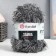 Yarn "Samba" 100% polyester 150m/100g (K-64 black and white)