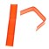 Direct clip in the cut, orange, 5 cm