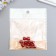 Decor for creativity plastic "Red ball with a loop" set 10 pcs 1.2x1.2x1.4 cm