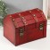 Casket chest "Leo. With rivets" brown-red 16x15.5x22 cm