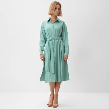 Women's dress Minaku: Casual Collection, green color, size 50