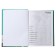 The diary is notathered on a5 160 sheets stitch, 7BC cardboard, matte lamination, foil "marble turquoise. Collage"
