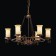 Suspended EVOLUCE lamp. SL122.303.06. Ancora. 6x60 watts, E14, 65x65x47 cm, brown color