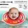 Circle of children's neck, for swimming, “let's swim”, from 1 month, two -chamber, with rattles