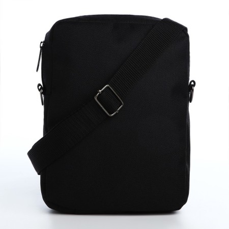 Youth bag with zipper, black color-6