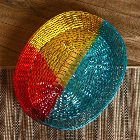 Basket for fruit "Zulfia" aluminum, 50x43x8 cm-1