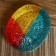Basket for fruit "Zulfia" aluminum, 50x43x8 cm