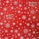 Packaging paper "Snowflakes on a red background", gloss, bilateral, 80 g/m2, 70 x 100 cm