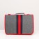 Bag - Animal carrying, frame, folding, 40 x 25 x 26 cm, red -gray