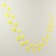 Decor "Girland from the leaves" Length: 2.4 m, width: 17 cm, yellow color