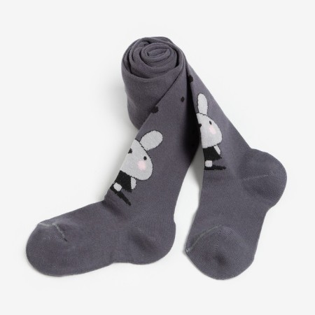 Pantyhose children, gray color, height 104-110
