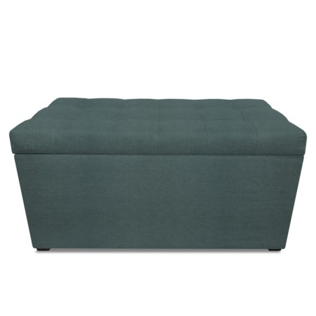 Puff with a lid and weighting, 800 × 400 × 420 mm, Velur Dream, Mint color-3