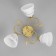 Elor chandelier 3he27 40W gold 58x26 cm