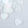 Decor for creativity Plastic "Heart" holography White set 20 pcs 1.6x1.6 cm