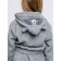 Baby robe, height 110 cm, gray color