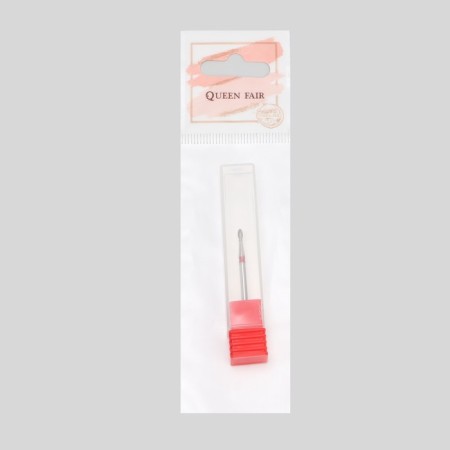 Diamond milling cutter for the kidney manicure, fine granularity, 1.6 × 3 mm, in a plastic case-4