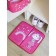 Garbage rug, "bunny", 30x36 cm, for retraining, fuchsia