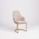 Monro chair, 62 × 60 × 98 cm, cream color, gold frame