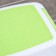 Baby stand with rubberized steps, white/green color