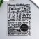 Embotes for embossing plastic "Happy Birthday" 17.8x12.7 cm