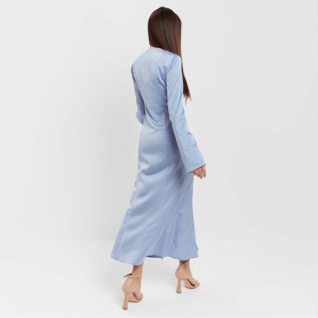 Women's silk dress Mist: Classic Collection p. 44, blue color-2