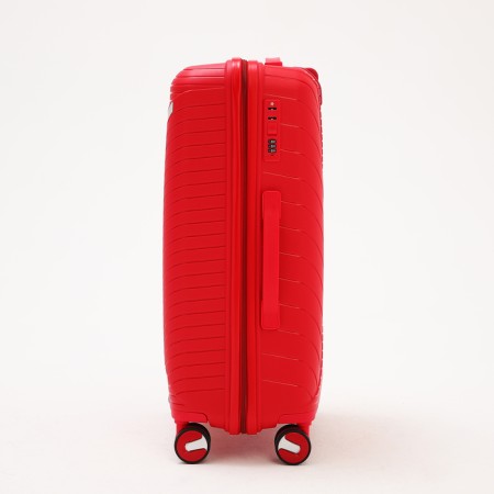 Middle suitcase 24 ", lightning department, code castle, 4 wheels, red color-2