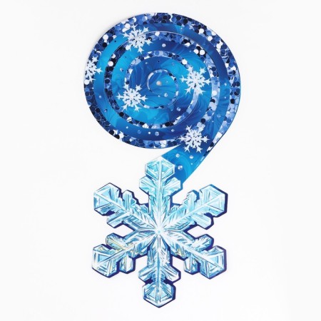 Suspension - spiral "snowflake", 16 x 30 cm-2