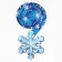 Suspension - spiral "snowflake", 16 x 30 cm