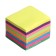 Block with a sticky edge of 51 mm x 51 mm, 400 sheets, fluorescent, 8 colors
