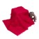 Flap 50 × 50 cm, long -out fur on a knitted basis, raspberry color