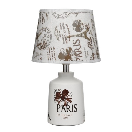 The table lamp with lampshade "Paris with Flower" bottle E14 40W 20x20x33 cm Risalux-11