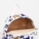 Baby backpack on lightning, 3 outer pockets, white color