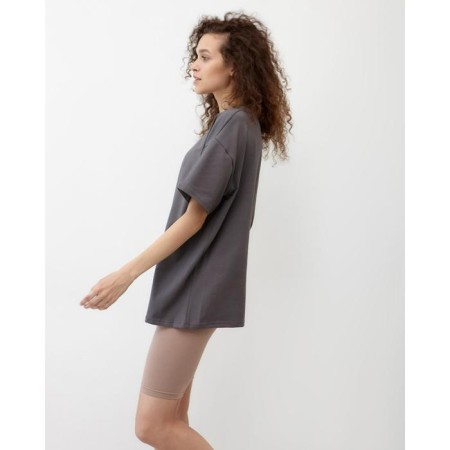 Women's T-shirt Minaku Oversize Fit: graphite color, river 52-1