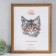 Photo frame plastic 40x50 cm, gold (plastic screen)
