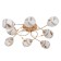 Briana chandelier 8x40W E27 Gold Model: 2800087