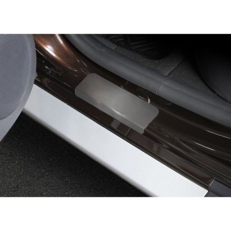 Rival thresholds for Renault Duster 2010-2015 2015-n., Stainless. steel, with the inscription, 4 pcs., Np.4703.3-2