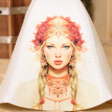 Bath cap "Russian beauty"-3