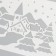 Plastic stencil "Winter village", size 16x24 cm