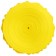 Semisphere Massage ONLYTOP, 16x16x9 cm, yellow color