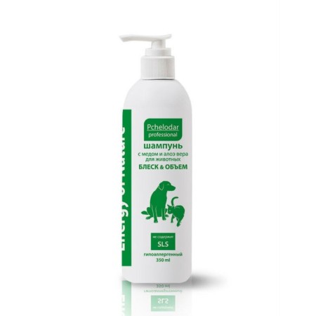 Pchelodar Professional shampoo universal, with honey and aloe vera, 350 ml