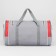 Sports bag with lightning, 3 outer pockets, gray/red color
