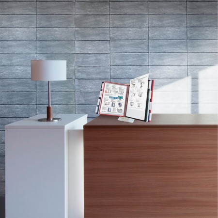 Demosystem desktop/wall on 10 A4 panels, Brauberg "Solid", metal, gray-2